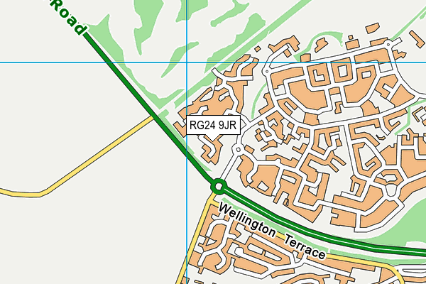 RG24 9JR map - OS VectorMap District (Ordnance Survey) RG24 9JR map - OS VectorMap District (Ordnance Survey)