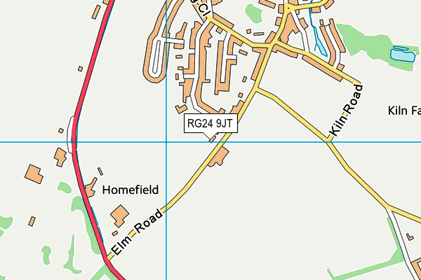 RG24 9JT map - OS VectorMap District (Ordnance Survey) RG24 9JT map - OS VectorMap District (Ordnance Survey)