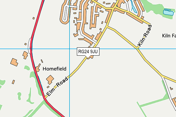 RG24 9JU map - OS VectorMap District (Ordnance Survey) RG24 9JU map - OS VectorMap District (Ordnance Survey)