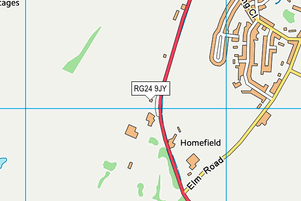 RG24 9JY map - OS VectorMap District (Ordnance Survey) RG24 9JY map - OS VectorMap District (Ordnance Survey)