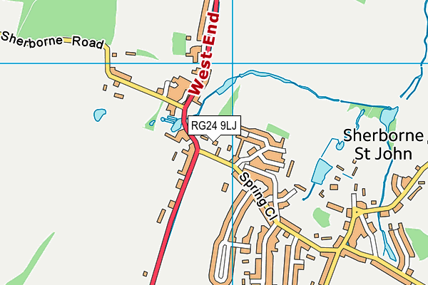 RG24 9LJ map - OS VectorMap District (Ordnance Survey) RG24 9LJ map - OS VectorMap District (Ordnance Survey)