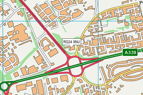 RG24 9NU map - OS VectorMap District (Ordnance Survey) RG24 9NU map - OS VectorMap District (Ordnance Survey)
