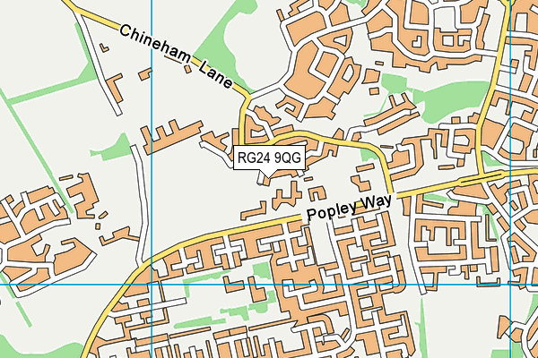 RG24 9QG map - OS VectorMap District (Ordnance Survey) RG24 9QG map - OS VectorMap District (Ordnance Survey)