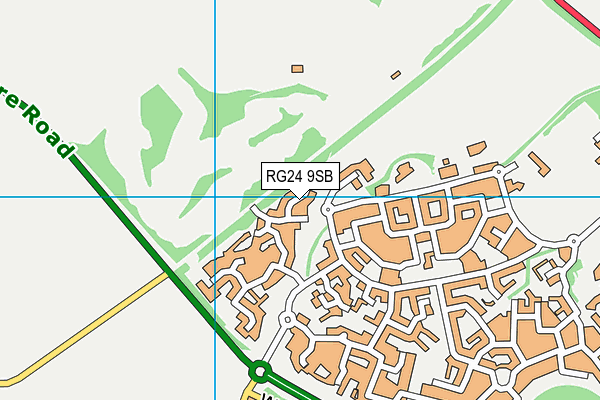 RG24 9SB map - OS VectorMap District (Ordnance Survey) RG24 9SB map - OS VectorMap District (Ordnance Survey)