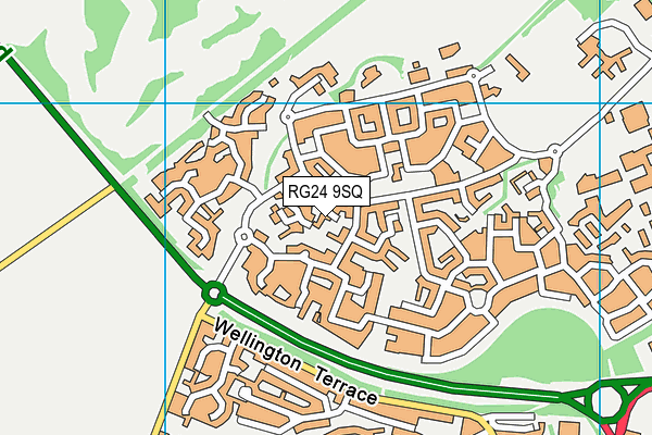 RG24 9SQ map - OS VectorMap District (Ordnance Survey) RG24 9SQ map - OS VectorMap District (Ordnance Survey)