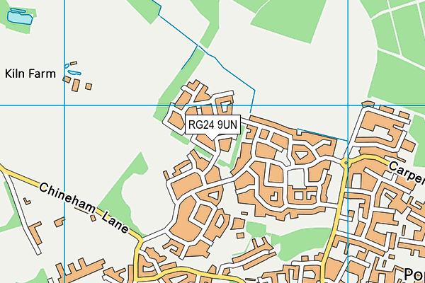 RG24 9UN map - OS VectorMap District (Ordnance Survey) RG24 9UN map - OS VectorMap District (Ordnance Survey)