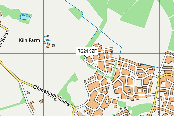 RG24 9ZF map - OS VectorMap District (Ordnance Survey) RG24 9ZF map - OS VectorMap District (Ordnance Survey)