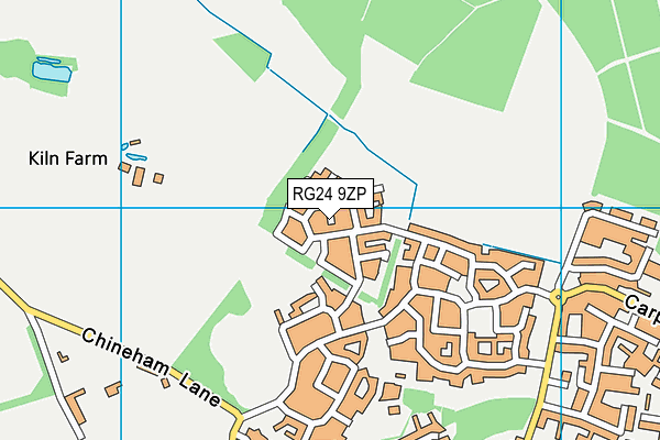 RG24 9ZP map - OS VectorMap District (Ordnance Survey) RG24 9ZP map - OS VectorMap District (Ordnance Survey)