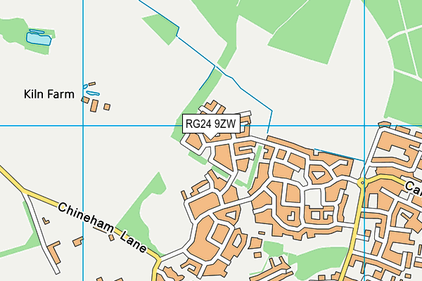 RG24 9ZW map - OS VectorMap District (Ordnance Survey) RG24 9ZW map - OS VectorMap District (Ordnance Survey)