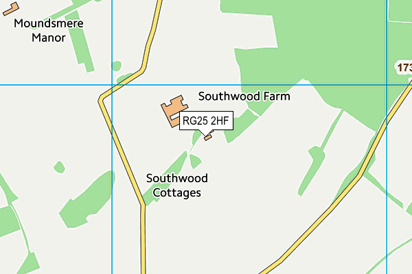 RG25 2HF map - OS VectorMap District (Ordnance Survey) RG25 2HF map - OS VectorMap District (Ordnance Survey)