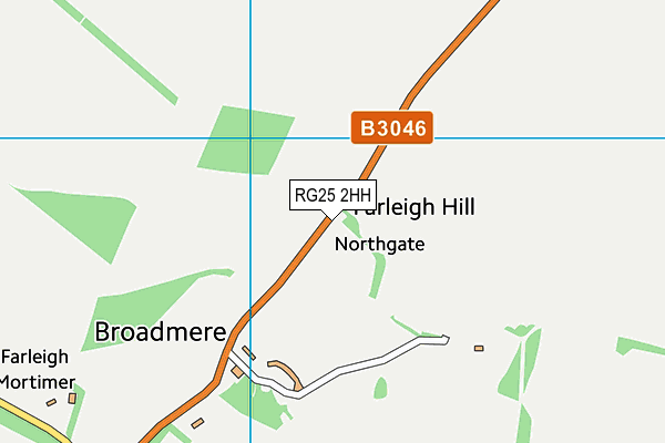 RG25 2HH map - OS VectorMap District (Ordnance Survey) RG25 2HH map - OS VectorMap District (Ordnance Survey)