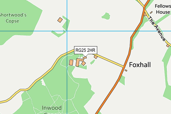 RG25 2HR map - OS VectorMap District (Ordnance Survey) RG25 2HR map - OS VectorMap District (Ordnance Survey)