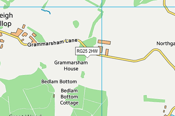 RG25 2HW map - OS VectorMap District (Ordnance Survey) RG25 2HW map - OS VectorMap District (Ordnance Survey)