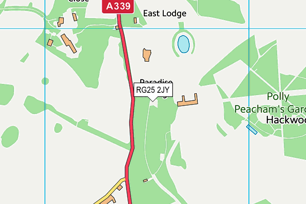 RG25 2JY map - OS VectorMap District (Ordnance Survey)