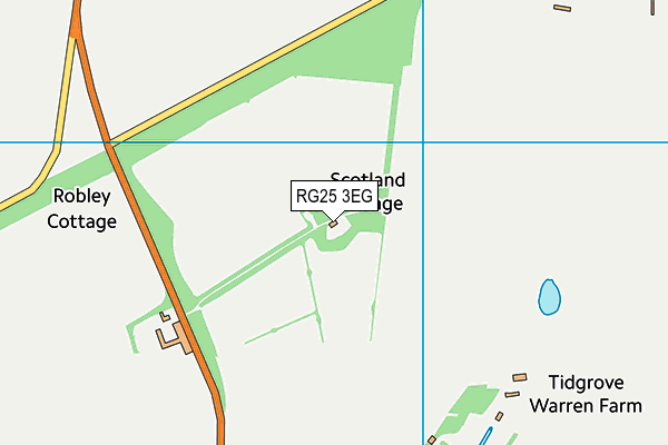 RG25 3EG map - OS VectorMap District (Ordnance Survey) RG25 3EG map - OS VectorMap District (Ordnance Survey)