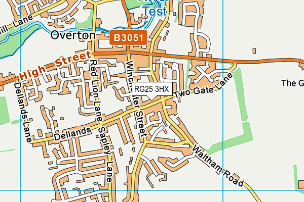 RG25 3HX map - OS VectorMap District (Ordnance Survey) RG25 3HX map - OS VectorMap District (Ordnance Survey)