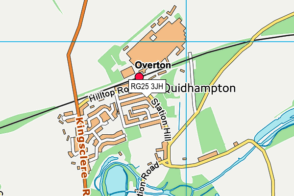 RG25 3JH map - OS VectorMap District (Ordnance Survey)