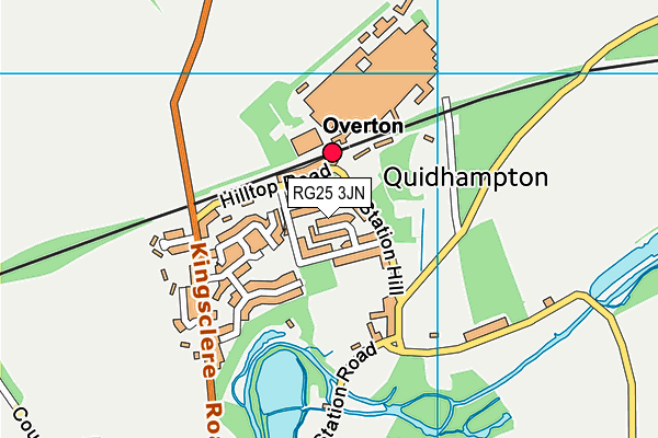 RG25 3JN map - OS VectorMap District (Ordnance Survey) RG25 3JN map - OS VectorMap District (Ordnance Survey)