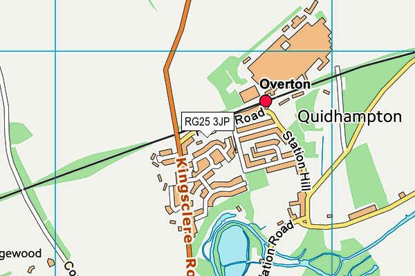 RG25 3JP map - OS VectorMap District (Ordnance Survey) RG25 3JP map - OS VectorMap District (Ordnance Survey)