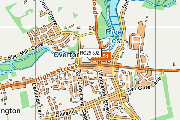 RG25 3JZ map - OS VectorMap District (Ordnance Survey) RG25 3JZ map - OS VectorMap District (Ordnance Survey)