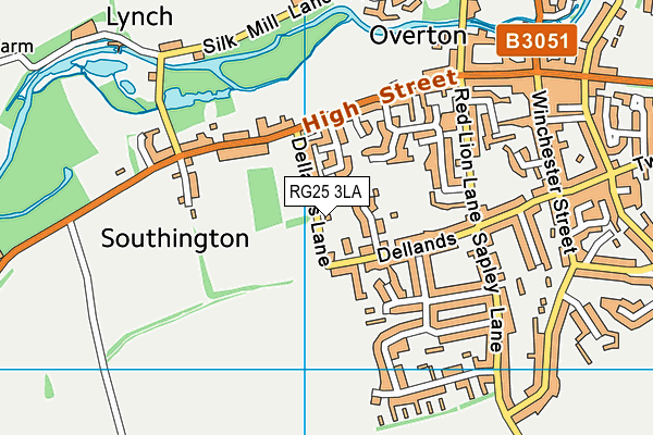 RG25 3LA map - OS VectorMap District (Ordnance Survey) RG25 3LA map - OS VectorMap District (Ordnance Survey)