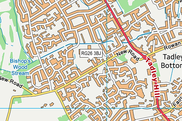 RG26 3BJ map - OS VectorMap District (Ordnance Survey) RG26 3BJ map - OS VectorMap District (Ordnance Survey)