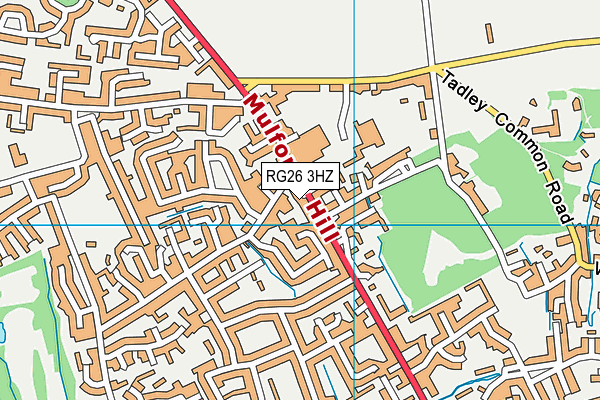RG26 3HZ map - OS VectorMap District (Ordnance Survey) RG26 3HZ map - OS VectorMap District (Ordnance Survey)