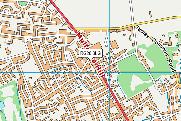 RG26 3LG map - OS VectorMap District (Ordnance Survey) RG26 3LG map - OS VectorMap District (Ordnance Survey)
