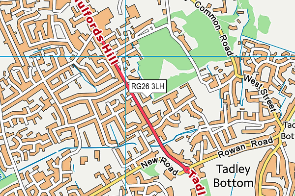 RG26 3LH map - OS VectorMap District (Ordnance Survey) RG26 3LH map - OS VectorMap District (Ordnance Survey)
