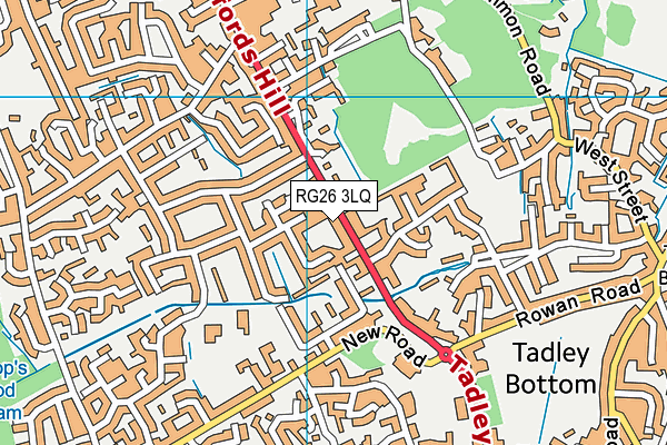 RG26 3LQ map - OS VectorMap District (Ordnance Survey) RG26 3LQ map - OS VectorMap District (Ordnance Survey)