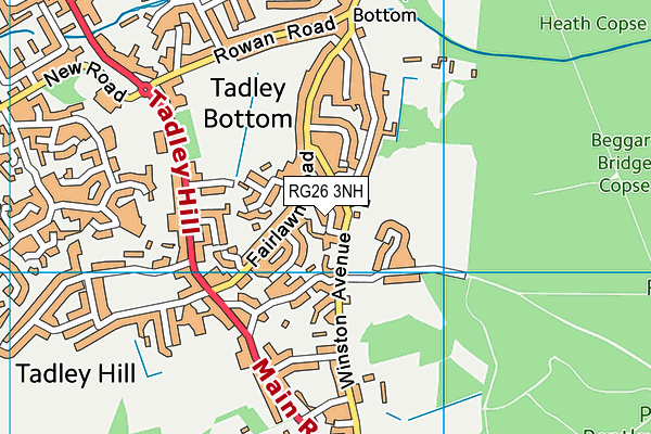 RG26 3NH map - OS VectorMap District (Ordnance Survey)