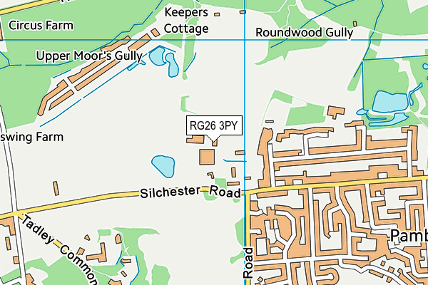 RG26 3PY map - OS VectorMap District (Ordnance Survey)