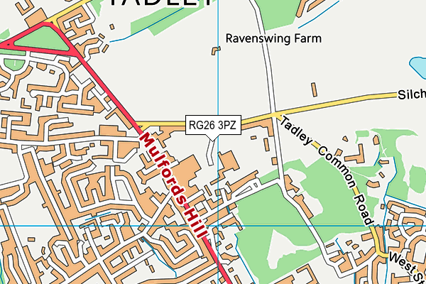 RG26 3PZ map - OS VectorMap District (Ordnance Survey) RG26 3PZ map - OS VectorMap District (Ordnance Survey)