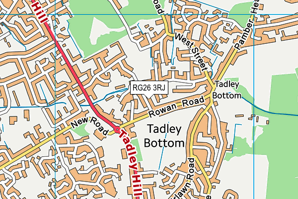 RG26 3RJ map - OS VectorMap District (Ordnance Survey) RG26 3RJ map - OS VectorMap District (Ordnance Survey)