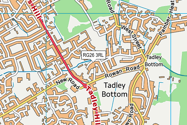 RG26 3RL map - OS VectorMap District (Ordnance Survey) RG26 3RL map - OS VectorMap District (Ordnance Survey)
