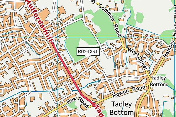 RG26 3RT map - OS VectorMap District (Ordnance Survey) RG26 3RT map - OS VectorMap District (Ordnance Survey)