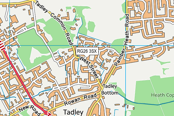 RG26 3SX map - OS VectorMap District (Ordnance Survey)