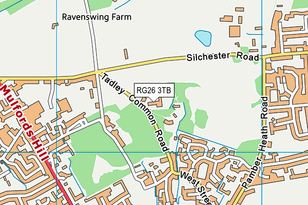 RG26 3TB map - OS VectorMap District (Ordnance Survey) RG26 3TB map - OS VectorMap District (Ordnance Survey)