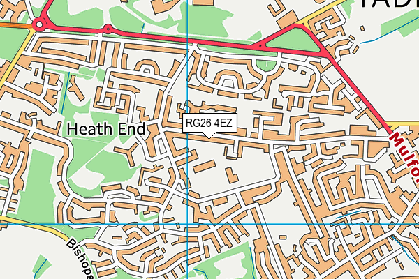 RG26 4EZ map - OS VectorMap District (Ordnance Survey) RG26 4EZ map - OS VectorMap District (Ordnance Survey)