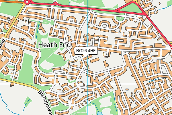 RG26 4HF map - OS VectorMap District (Ordnance Survey) RG26 4HF map - OS VectorMap District (Ordnance Survey)