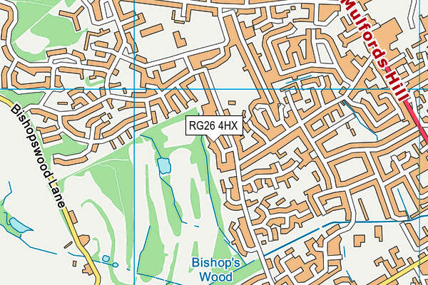 RG26 4HX map - OS VectorMap District (Ordnance Survey)