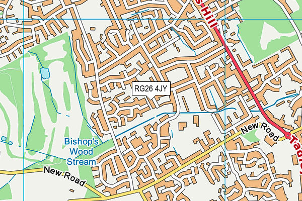 RG26 4JY map - OS VectorMap District (Ordnance Survey) RG26 4JY map - OS VectorMap District (Ordnance Survey)