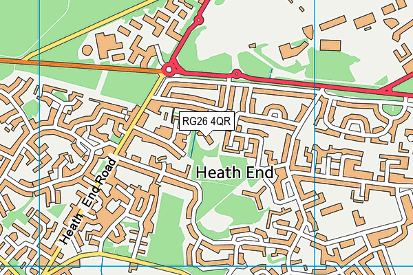 RG26 4QR map - OS VectorMap District (Ordnance Survey) RG26 4QR map - OS VectorMap District (Ordnance Survey)