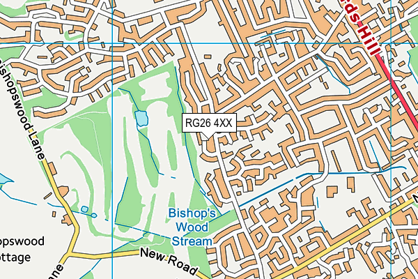 RG26 4XX map - OS VectorMap District (Ordnance Survey) RG26 4XX map - OS VectorMap District (Ordnance Survey)