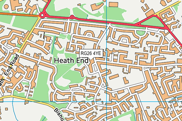RG26 4YE map - OS VectorMap District (Ordnance Survey) RG26 4YE map - OS VectorMap District (Ordnance Survey)