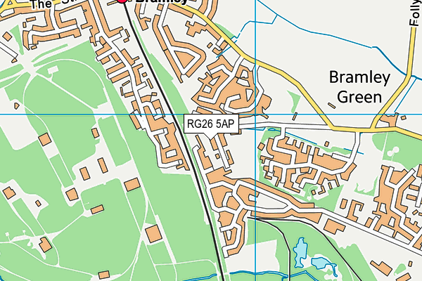RG26 5AP map - OS VectorMap District (Ordnance Survey) RG26 5AP map - OS VectorMap District (Ordnance Survey)