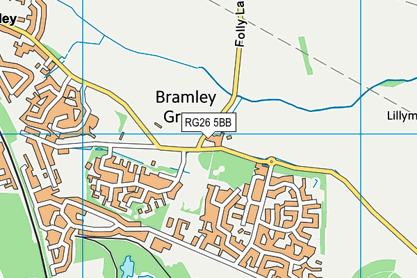RG26 5BB map - OS VectorMap District (Ordnance Survey) RG26 5BB map - OS VectorMap District (Ordnance Survey)