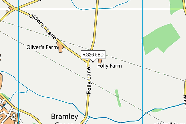RG26 5BD map - OS VectorMap District (Ordnance Survey) RG26 5BD map - OS VectorMap District (Ordnance Survey)