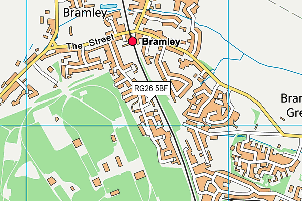 RG26 5BF map - OS VectorMap District (Ordnance Survey) RG26 5BF map - OS VectorMap District (Ordnance Survey)