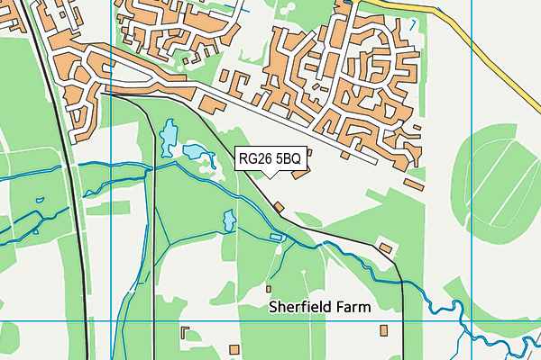 RG26 5BQ map - OS VectorMap District (Ordnance Survey) RG26 5BQ map - OS VectorMap District (Ordnance Survey)